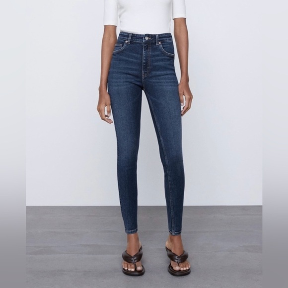 Zara High-rise Skinny Jeans 8 - Picture 1 of 5